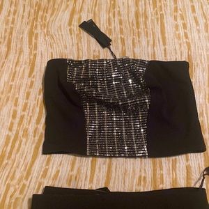 Sparkly, Venus, tube top!